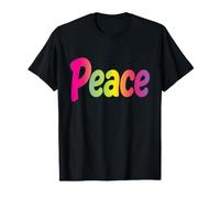 Parola, Pace, Nome, Arcobaleno, Carattere, colorito, Disegno Maglietta