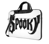 Parola Spooky In Testo Gotico Borsa Del Computer Portatile 15.6 Pollice Borse Del Computer Imbottito Della Copertura Della Manica Per Le Donne