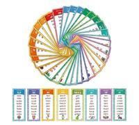 Parole ad Alta Frequenza Flash Cards,Gioco Educativo per Imparare le Rime,60 Pezzi Materiale Fonema per Attività Linguistiche | 60 Pezzi Schede con Parole Visive per Bambini Bambine Asilo Scuola Viagg