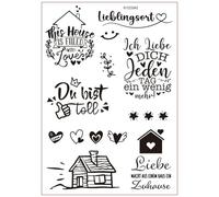 Parole Benedizione Tedesca Da Strofinare Adesivo Benedizioni Tedesche Trasferimento D'acqua Per Candele Decorazione Mobili In Vetro Strofinare