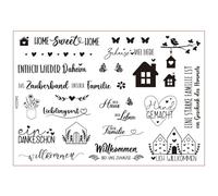 Parole Benedizione Tedesca Da Strofinare Adesivo Benedizioni Tedesche Trasferimento D'acqua Per Candele Decorazione Mobili In Vetro Strofinare