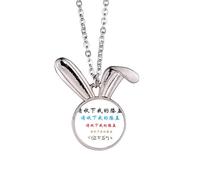 Parole cinesi mostrano la tua adrazione ad alcuni coniglietti collana ciondolo coniglietto animale gioielli regalo