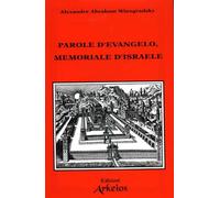 Parole d'Evangelo, memoriale d'Israele