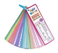 Parole di vista ad alta frequenza Carte di studio a doppia faccia Lettura inglese per l'apprendimento della lingua inglese Strumento di apprendimento della lingua di vista Elenchi di parole ad alta