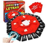 Parole gioco tempesta,Gioco di lettere spagnolo,lettere premendo con timer,24 parole frenetiche per bambini e adulti,con 2 modalità, 220 categorie tematiche,Gioco di parole per famiglie e feste, 2-8