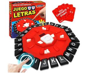 Parole gioco tempesta,Gioco di lettere spagnolo,lettere premendo con timer,24 parole frenetiche per bambini e adulti,con 2 modalità, 220 categorie tematiche,Gioco di parole per famiglie e feste, 2-8