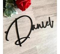 Parole in metallo con scritta personalizzata, targhetta con nome personalizzato, lettere in metallo tagliate al laser, segni in metallo personalizzati, decorazione da parete per stanza dei bambini,