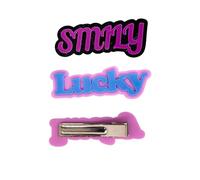 Parole personalizzate lettera pin pins personalizzato nome acrilico barrette di capelli ragazze femminili clip per capelli