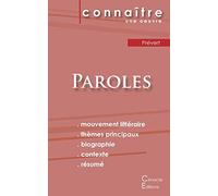 Paroles: Fiche de lecture