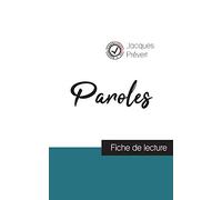 Paroles: Fiche de lecture