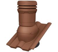 Parotec Camino di ventilazione DN 125 mm - altezza 325 mm - ventilatore passivo per tegole BMI Wierer FRANKFURT BENDERS MECKLENBURGER - Ventilazione del tetto | Mattone di ventilazione - RAL 8004