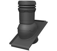 Parotec Camino di ventilazione DN 125 mm - altezza 325 mm - ventilatore passivo per tegole BMI Wierer TURMALIN - ventilazione del tetto | mattone di ventilazione - RAL 7016 Antracite