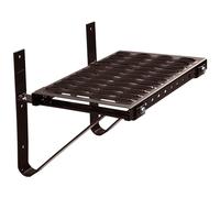Parotec Gradino da Tetto - Gradini da tetto per spazzacamini - Griglia di camminamento per tetto - Gradino di salita - Piattaforma per camino/muro da 40 cm completa (RAL 8017 - Marrone)