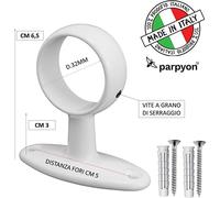 Parpyon® 2 Supporti Per Bastoni Tende In Metallo, Staffe Bastone Tenda 32mm