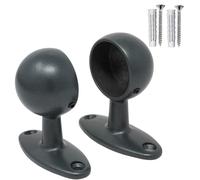Parpyon® 2 Supporti Per Bastoni Tende In Metallo, Staffe Bastone Tenda 32mm