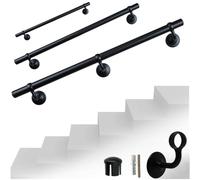 Parpyon® Corrimano a muro maniglia appoggio passamano in Acciaio INOX a parete Scale, Bagno, Doccia, Cucina, maniglione bagno - porta asciugamani 100% prodotto Italiano