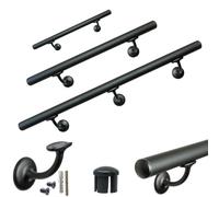 Parpyon® Corrimano a muro maniglia appoggio passamano in Acciaio INOX a parete Scale, Bagno, Doccia, Cucina, maniglione bagno - porta asciugamani 100% prodotto Italiano