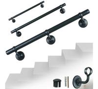 Parpyon® Corrimano a muro maniglia appoggio passamano in Acciaio INOX a parete Scale, Bagno, Doccia, Cucina, maniglione bagno - porta asciugamani 100% prodotto Italiano