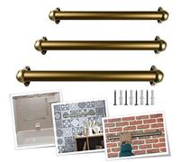 Parpyon® Corrimano a muro maniglia appoggio passamano in Alluminio a parete Scale, Bagno, Doccia, Cucina, maniglione bagno - porta asciugamani 100% prodotto Italiano (60cm, Bronzo)