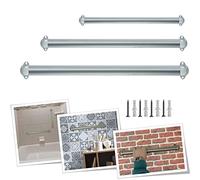 Parpyon® Corrimano a muro maniglia appoggio passamano in Alluminio a parete Scale, Bagno, Doccia, Cucina, maniglione bagno - porta asciugamani 100% prodotto Italiano (100cm, Cromato)