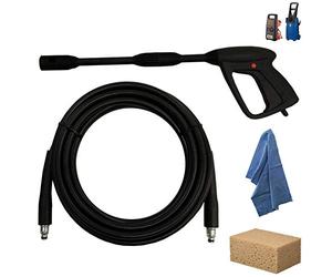 parpyon® Kit Accessori idropulitrice Annovi reverberi - Black Decker Pistola, Lancia, Tubo, Testina ugello per Idropulitrice AR Blue Clean con Attacco rapido per Tubo Acqua ricambi (KIT615T)