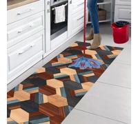 parpyon® Tappeto cucina Antiscivolo Lavabile Alby Nuova passatoia al metro ANTIMACCHIA e ANTISFILO tappeti cucina, bagno salotto moderno runner Italia