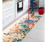parpyon® Tappeto cucina Antiscivolo Lavabile Alby Nuova passatoia al metro ANTIMACCHIA e ANTISFILO tappeti cucina, bagno salotto moderno runner Italia (50 x 120 cm, C-489)