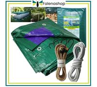 Parpyon Telo impermeabile esterno Multiuso da 100gr/mq telo copritutto occhielli