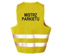 PARQUET MASTER - Gilet riflettente con stampa