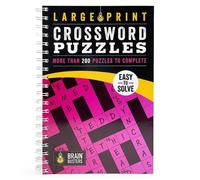 Parragon Books Large Print Crossword Puzzles Pink (Anello, filo) Brain Busters