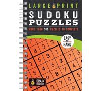 Parragon Books Large Print Sudoku Puzzles Orange (Anello, filo) Brain Busters