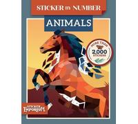 Parragon Books Sticker by Number Animals (Tascabile) Sticker Emporium