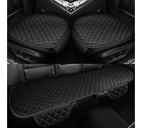 PARREN Coprisedile Auto in Pelle per Volvo XC60 NE 2018-2023, Cuscino Sedile Auto Anteriore, Auto Cuscino Seggiolino, Antiscivolo Morbido Copri Seduta Sedile Auto in Pelle Traspiranti,all Black