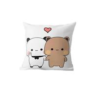 PARREN Federa da Lancio 2 Pz Panda Orso Abbraccio Bubu Duda Mochi Pesca Cat Throw Cuscino Camera da Letto Divano Anime Letto Moda Cuscino-1-40X40Cm