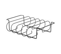 Parrilla Para Costillas | Soporte De Asado En Acero Al Carbono - Soporte Para Filetes Cocina Exterior Camping Lavavajillas | Sostiene Hasta Cuatro Bandejas De Costillas Soporte Para Costillas