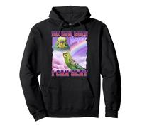 Parrocchetto Parrocchetto Parrot Divertente Meme Internet Culture Gen Z Felpa con Cappuccio