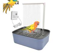 Parrot Automatic Bathtub, Indoor Fountain Bird Bath with Running Water, Convenient Quiet Pet Pool Bathing Toy for Friends Families Lovers, PP, 31,5 x 21,5 x 34 cm