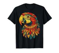 Parrot Bird Face Graphic Animal Illustrazione Opera d'arte Pappagallo Maglietta