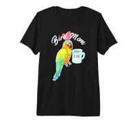 Parrot Bird Mom - Sleepy Sun Parrocchetto Acquerello Maglietta Premium