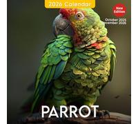 Parrot Calendar 2026: A Year of Colorful and Talkative Parrots | Kalender Calendario Calendrier