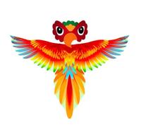 Parrot Costume For Kids - Halloween double -Sided Clothes With Headbands | Colorful Double sided Parrot Costume Kit Includes Vibrant Bird Wings and Matching Headbands For Playful Dress-up.