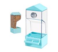 Parrot Feeder - External Cage Automatic for Bird, Transparent Food Container with Easy Monitoring, Outdoor Dining Solution for Parrots and Small Birds, Ideal Backyard, Balcony, Patio, Fence