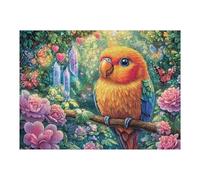 Parrot in Enchanted Forest with Hearts Puzzle 500 Pezzi Creativo Rompicapo Educativo Per Ragazzi Intelligenza E Creatività Idea Regalo Natale Per Figlio E Cugini 500 PCS