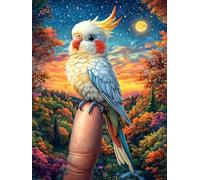 Parrot on Finger in Magical Forest Puzzle 300 Pezzi Per Amici E Famiglia in Serata Rompicapo Sfida Creativa Giochi Da Tavolo Relax E Intelligenza Regalo Natale 300 PCS