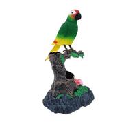 Parrot parlante - Figura di uccelli realistici animati, suono mimico sonoro interattivo | Simulazione realistica a batteria con colori vivaci, voce affascinante che si ripete per l'arredamento degli i