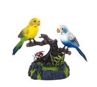 Parrot parlante - Figura di uccelli realistici animati, suono mimico sonoro interattivo | Simulazione realistica a batteria con colori vivaci, voce affascinante che si ripete per l'arredamento degli i