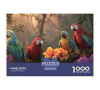 Parrot Puzzle 1000 Pezzi Birds - Qualità Made in Italy, Design Artistico Rilassante, Poster Da Appendere, Confezione Lusso - 70x50cm/1000pcs
