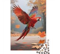 Parrot Puzzle 1000 Pezzi, Macaw Geografia Mentale, Esperienza Tattile, Opera Conversazionale 1000pcs (75x50cm)