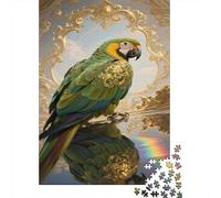 Parrot Puzzle 1000 Pezzi Per Collezionisti, Macaw Mindfulness Attiva, Progetto Condiviso, Elemento Stilistico 1000pcs (75x50cm)