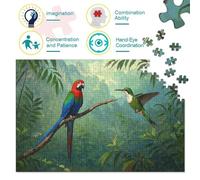 Parrot1000 Piece Jigsaw Puzzle for Adults And Kids Educational Games HummingbirdFun And Challenging for Home Decoration Great Gift Idea38x26cm/1000pcs